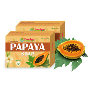 PureAyur's Papaya Soap Made with Aloe vera