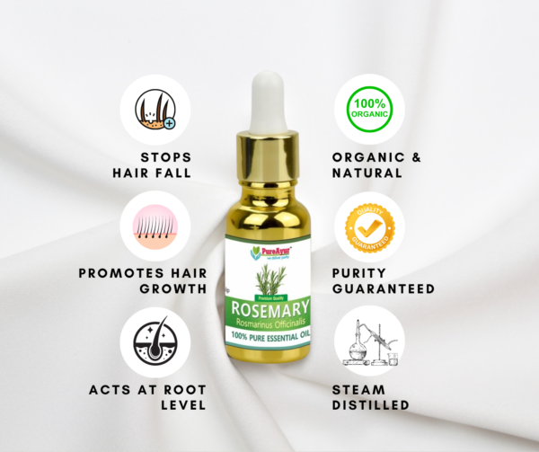 PureAyur's Rosemary Oil for Hair Growth & Hair Loss